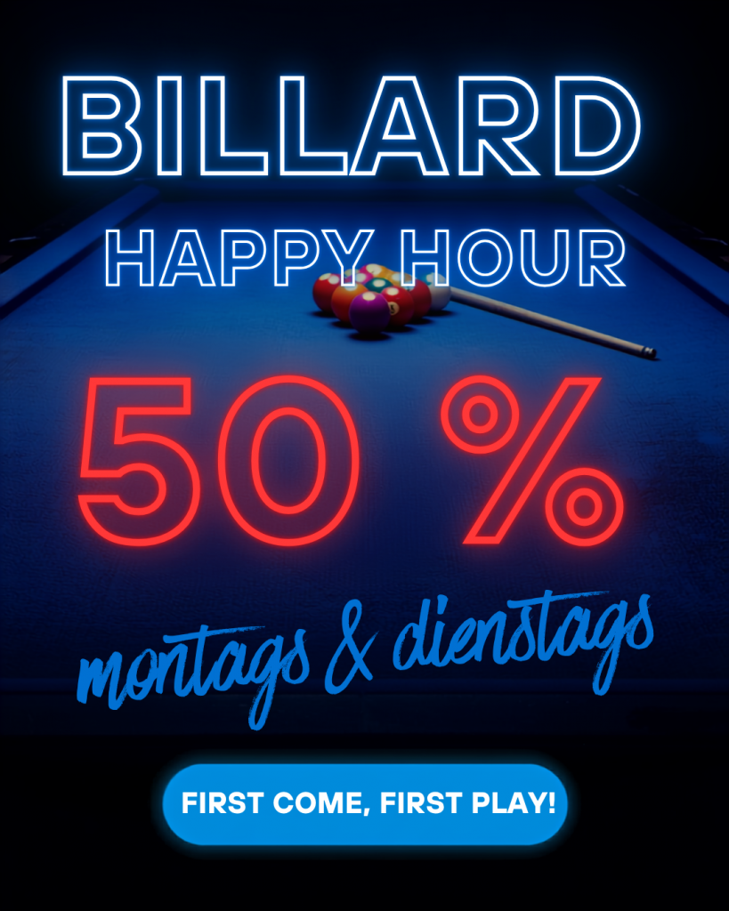 striking billiard lounge instagram post